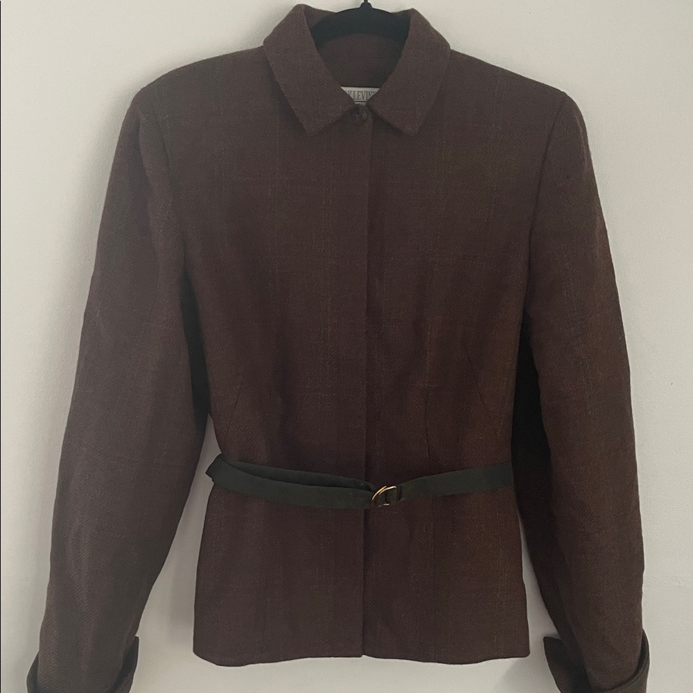 Larry Levine Dark Brown Skirt - Picture 6 of 6